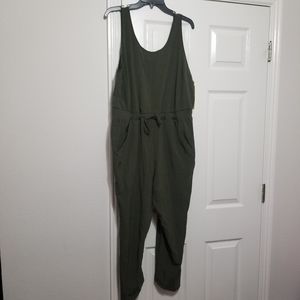 All in Motion - NWT Plus Size, Olive Green Jumpsuit, Sleeveless, Stretch - XXL